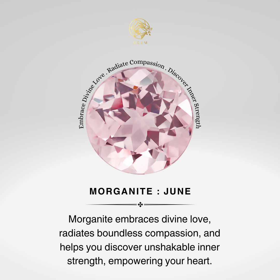 Morganite Teardrop Pendant with Diamond Halo - GeumJewels