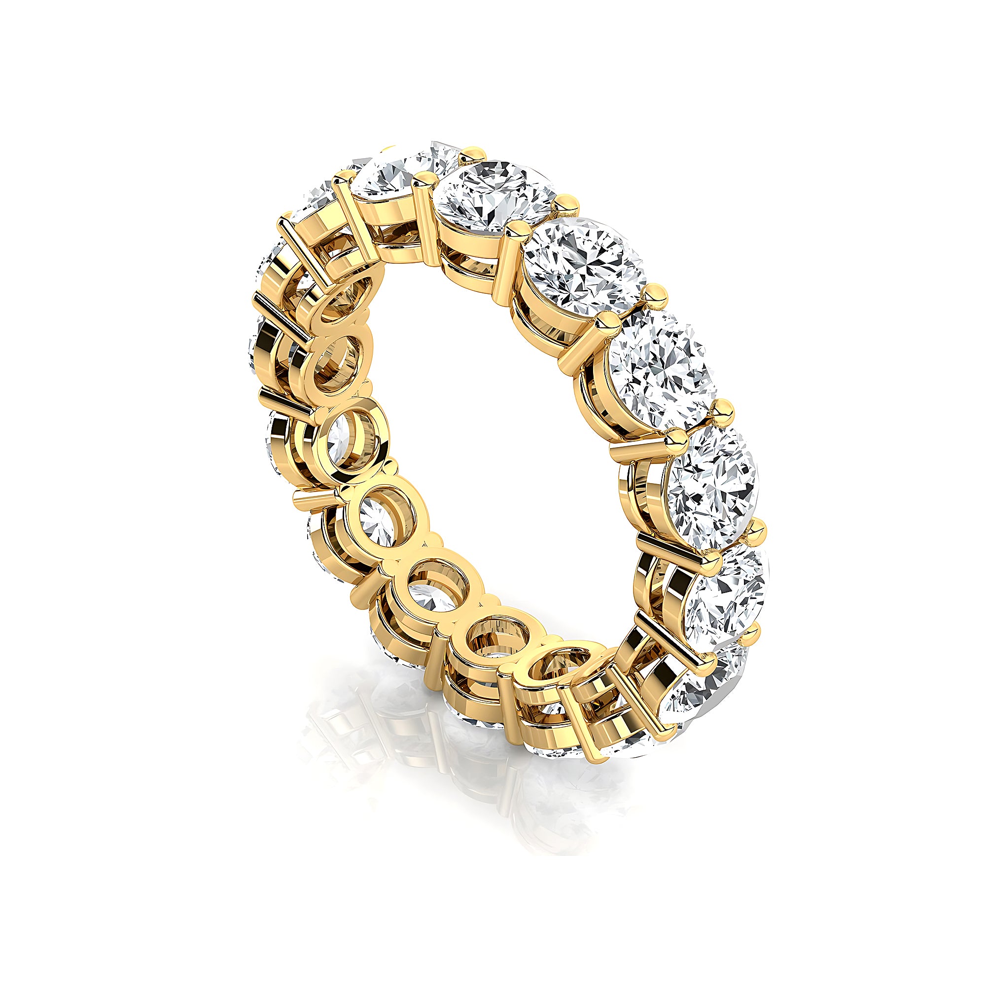 0.25ct each Brilliant Round Diamond Eternity Ring - GeumJewels
