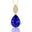 Illussion Set Diamond Pendant with Pear Cut Tanzanite - GeumJewels