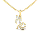 Capricorn Zodiac Diamond Charm Gold Pendant - GeumJewels