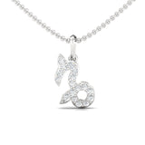 Capricorn Zodiac Diamond Charm Gold Pendant - GeumJewels