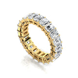 0.25ct each Emerald cut Diamond Eternity Ring - GeumJewels