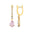 Lever Back Diamond Drop Earrings with Pear Cut Morganite - GeumJewels
