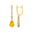 Lever Back Diamond Drop Earrings with Pear Cut Yellow Sapphire - GeumJewels