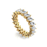 0.25ct each Pear Cut Diamond Eternity Ring - GeumJewels