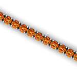 2mm Round Citrine Tennis Bracelet - GeumJewels