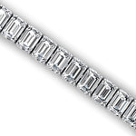 0.25ct Each Vertically set Emerald Cut Diamond Tennis Bracelet - GeumJewels