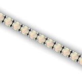 2mm Round Ethiopian Opal Tennis Bracelet - GeumJewels