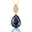 Illussion Set Diamond Pendant with Pear Cut Alexandrite - GeumJewels