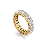 0.25ct each Radiant cut Diamond Eternity Ring - GeumJewels