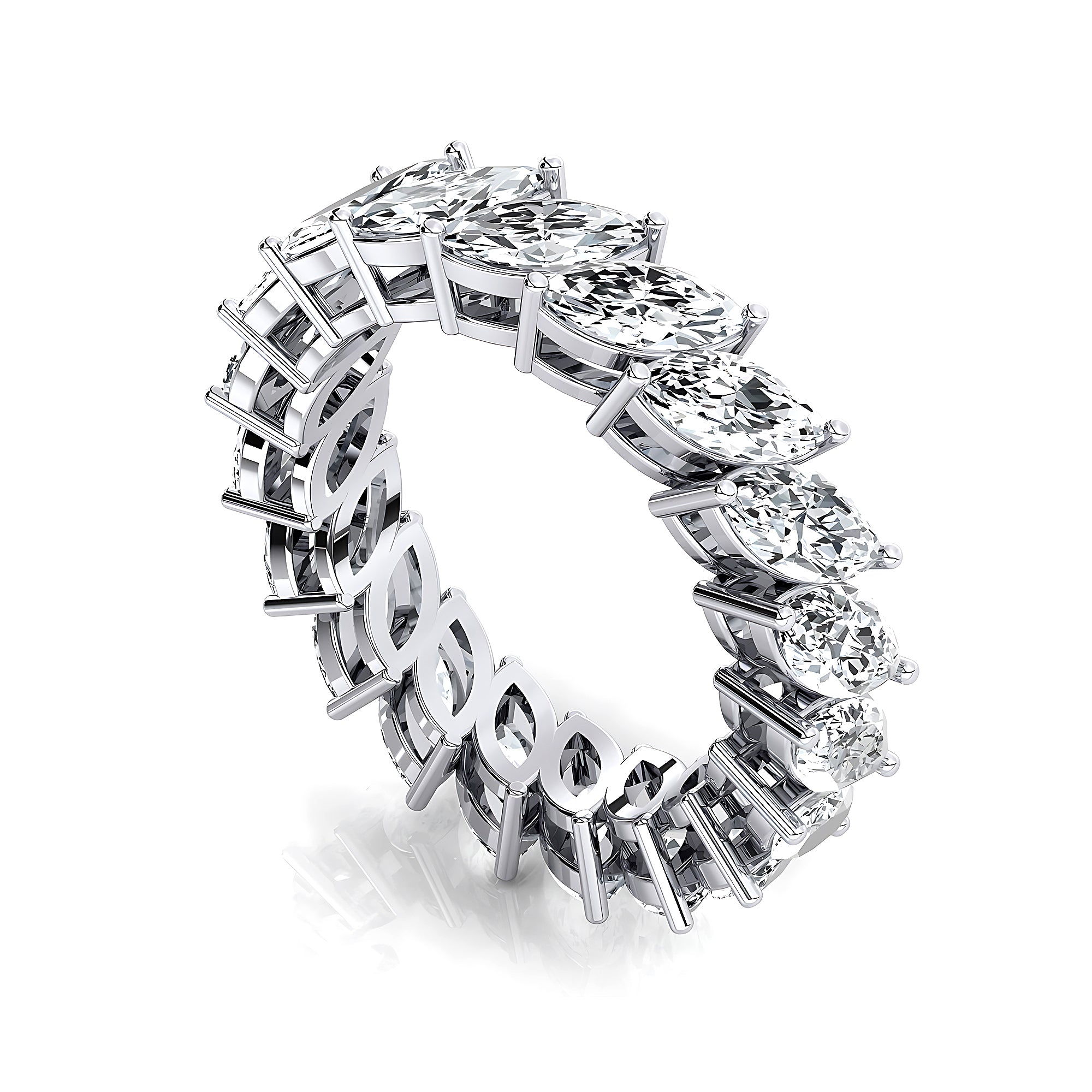0.25ct each Marquis cut Diamond Eternity Ring - GeumJewels