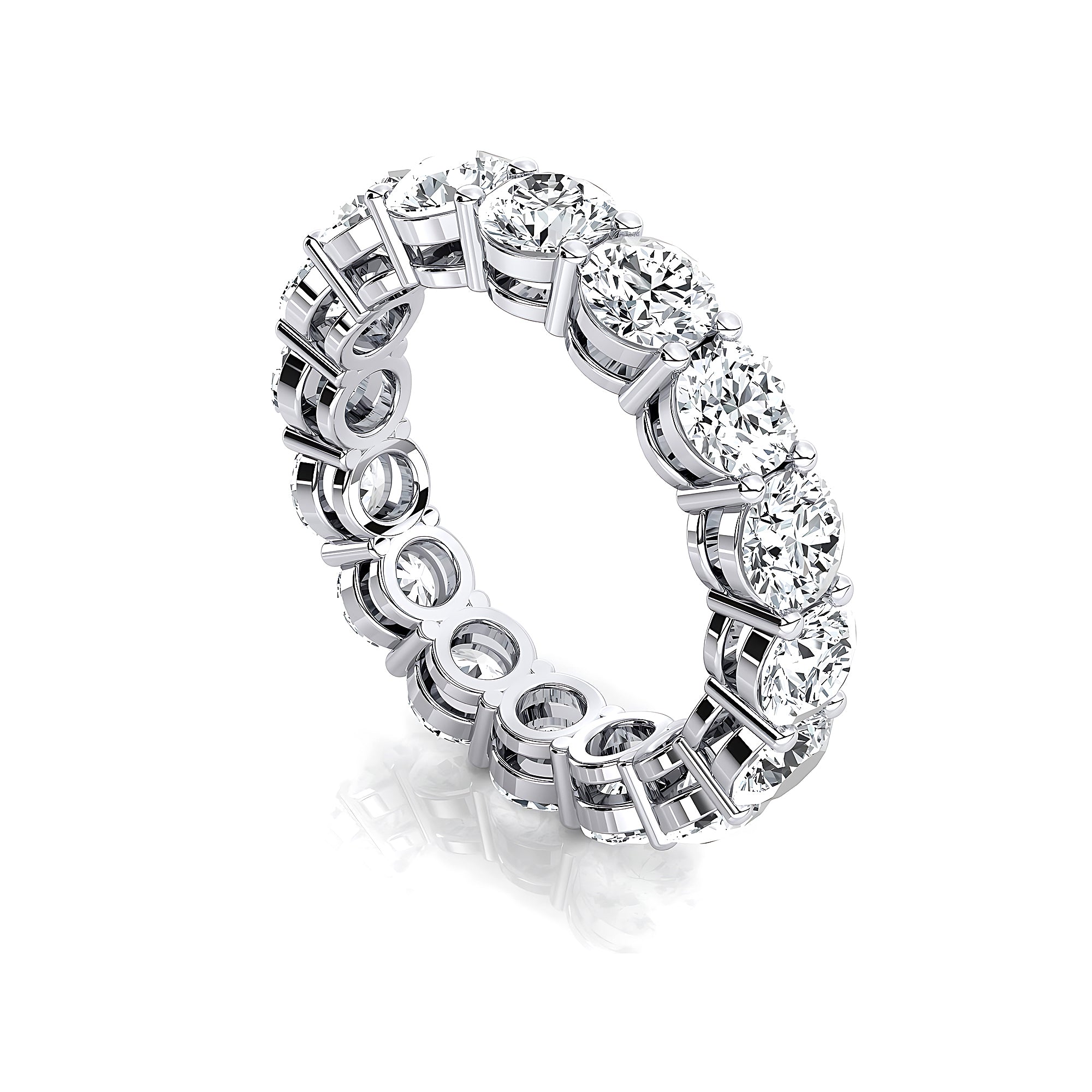 0.25ct each Brilliant Round Diamond Eternity Ring - GeumJewels