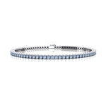 2mm Round Rainbow Moonstone Tennis Bracelet - GeumJewels