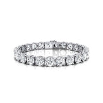 1ct Each Round Brilliant Cut Solitaire Diamond Tennis Bracelet - GeumJewels