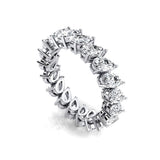 0.25ct each Pear Cut Diamond Eternity Ring - GeumJewels