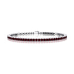 2mm Round Garnet Tennis Bracelet - GeumJewels
