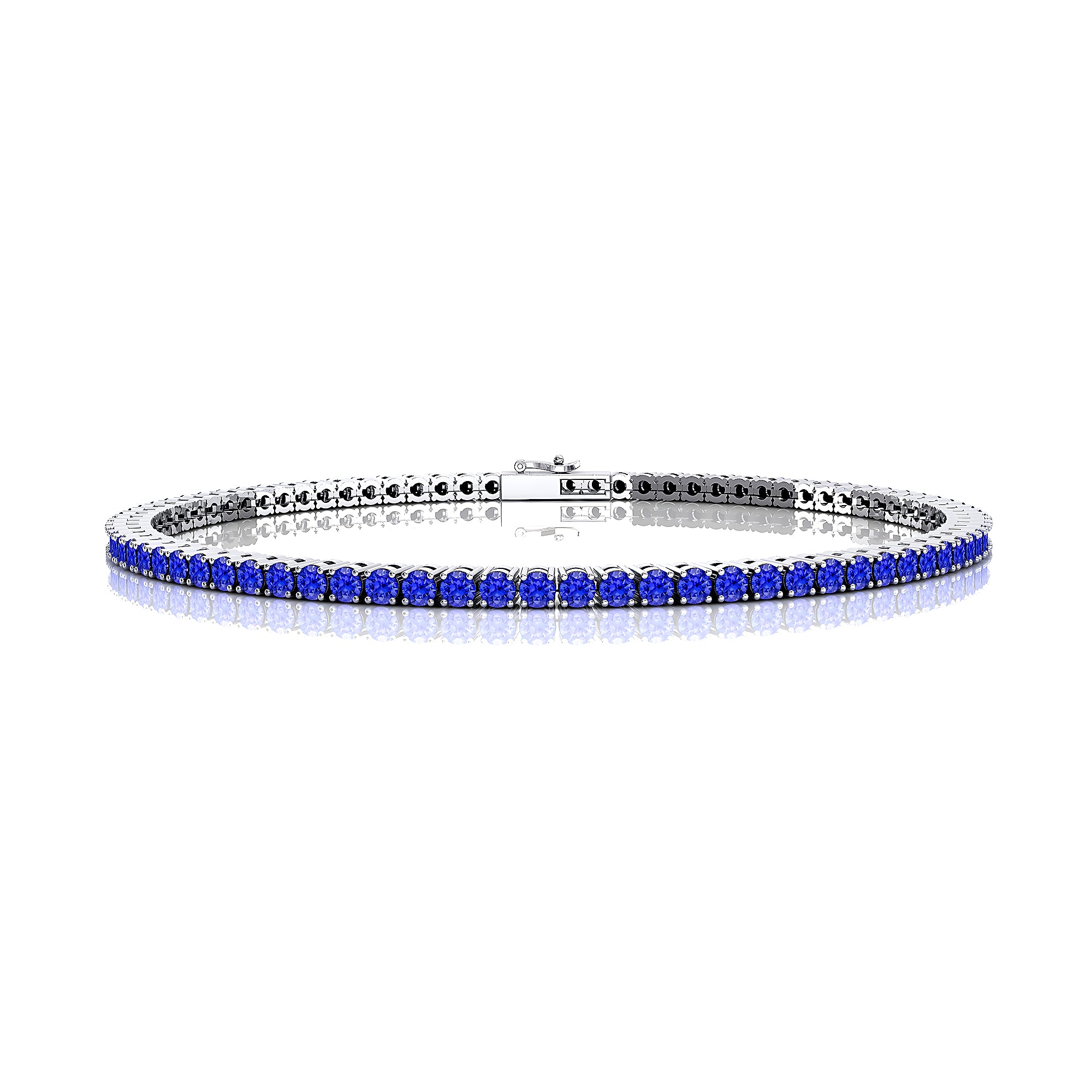 2mm Round Tanzanite Tennis Bracelet - GeumJewels