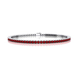 2mm Round Ruby Tennis Bracelet - GeumJewels