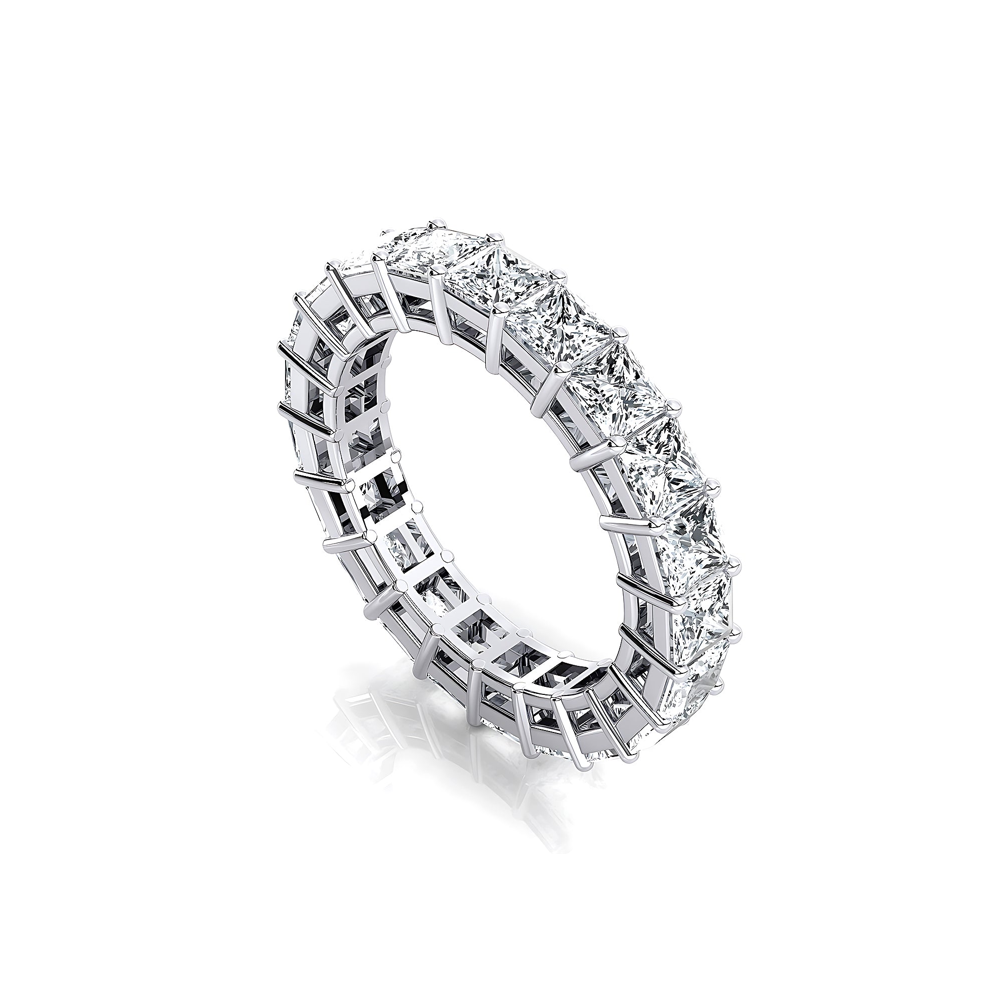 0.25Cts each Princess Cut Diamond Eternity Ring - GeumJewels