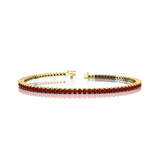 2mm Round Ruby Tennis Bracelet - GeumJewels