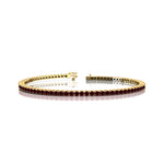 2mm Round Garnet Tennis Bracelet - GeumJewels