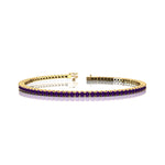 2mm Round Amethyst Tennis Bracelet - GeumJewels