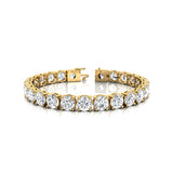 1ct Each Round Brilliant Cut Solitaire Diamond Tennis Bracelet - GeumJewels