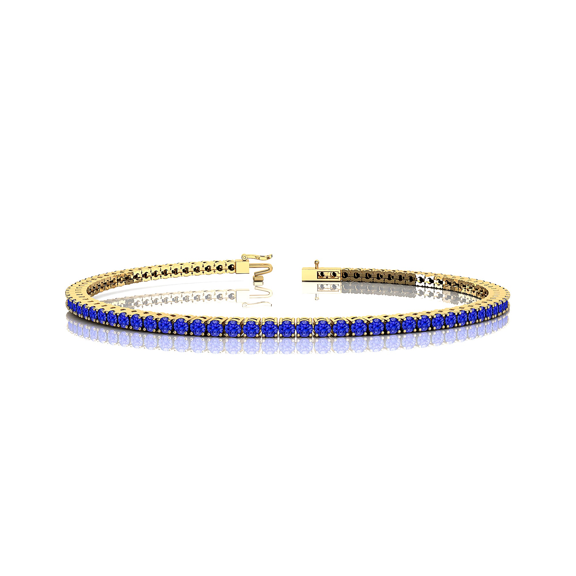 2mm Round Tanzanite Tennis Bracelet - GeumJewels