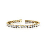 0.25ct Each Round Brilliant Cut Diamond Tennis Bracelet - GeumJewels