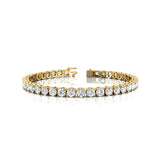 0.25ct Each Round Brilliant Cut Diamond Tennis Bracelet - GeumJewels