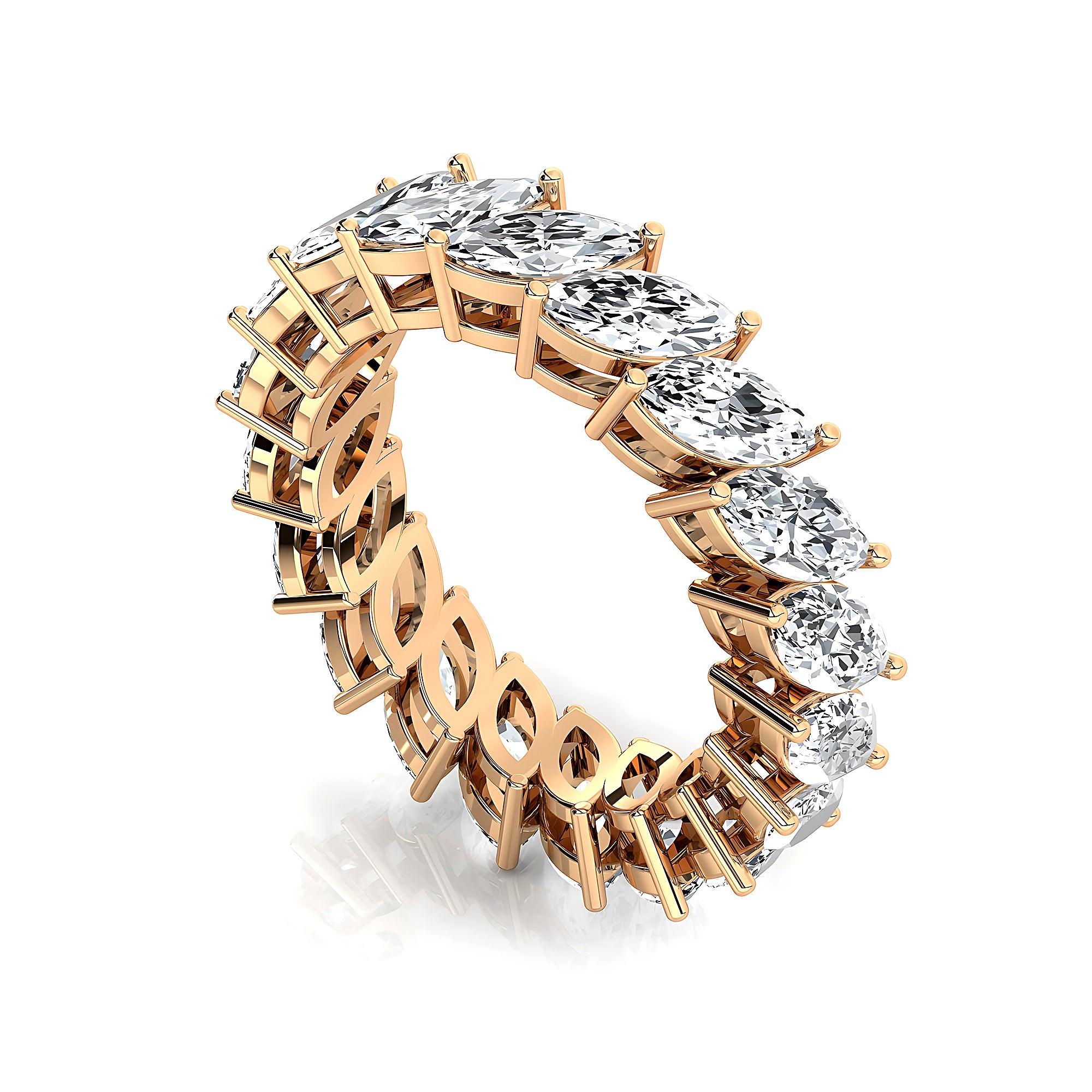 0.25ct each Marquis cut Diamond Eternity Ring - GeumJewels