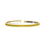 2mm Round Yellow Sapphire Tennis Bracelet - GeumJewels