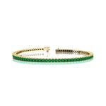 2mm Round Emerald Tennis Bracelet - GeumJewels