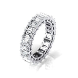 0.25ct each Emerald cut Diamond Eternity Ring - GeumJewels