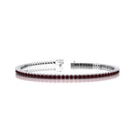 2mm Round Garnet Tennis Bracelet - GeumJewels
