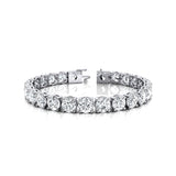 1ct Each Round Brilliant Cut Solitaire Diamond Tennis Bracelet - GeumJewels