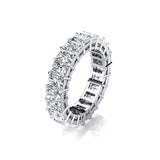0.25ct each Radiant cut Diamond Eternity Ring - GeumJewels