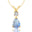 Moonstone Teardrop Pendant with Solitaire Diamond - GeumJewels