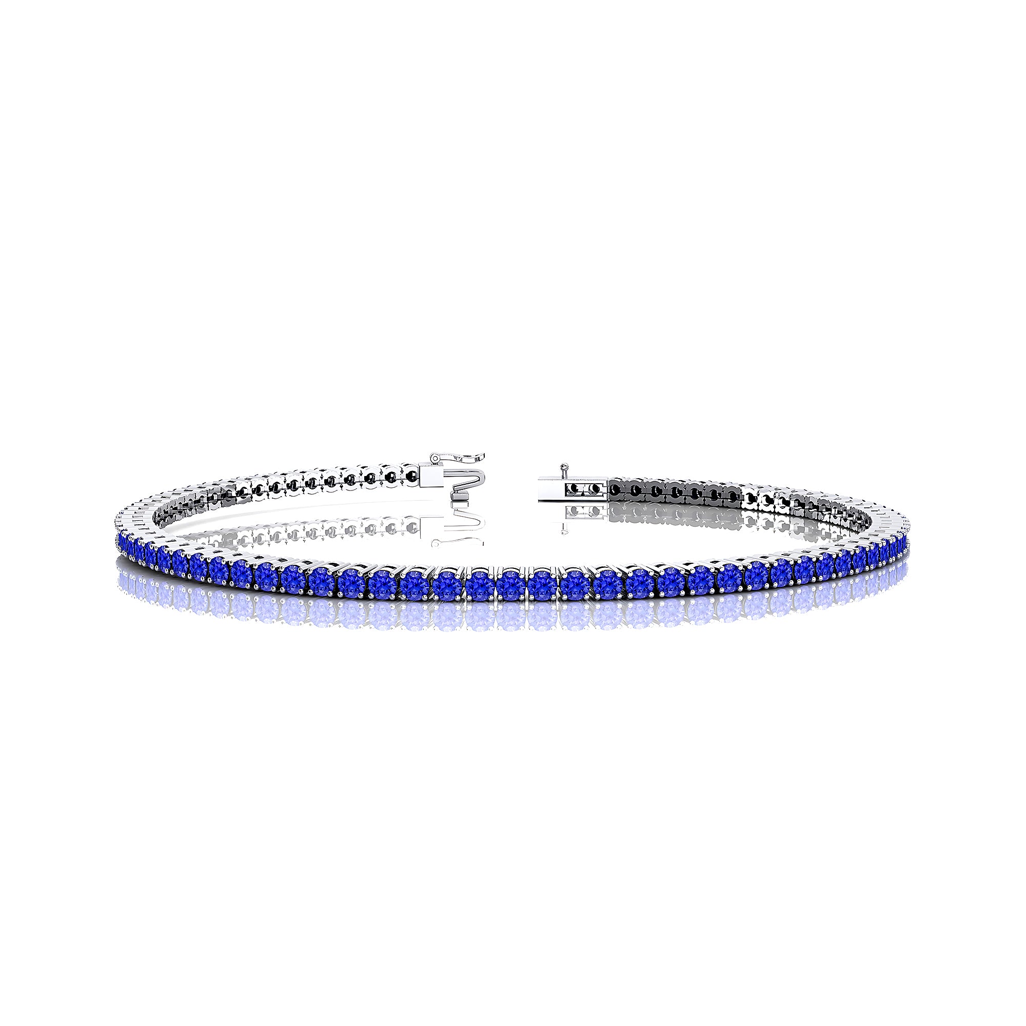 2mm Round Tanzanite Tennis Bracelet - GeumJewels
