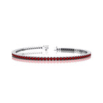 2mm Round Ruby Tennis Bracelet - GeumJewels
