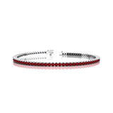 2mm Round Ruby Tennis Bracelet - GeumJewels