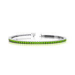 2mm Round Peridot Tennis Bracelet - GeumJewels