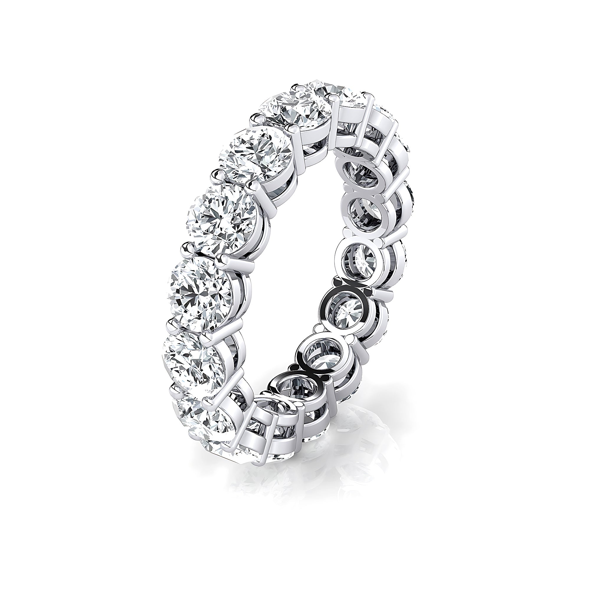 0.25ct each Brilliant Round Diamond Eternity Ring - GeumJewels