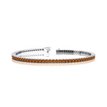 2mm Round Citrine Tennis Bracelet - GeumJewels