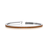 2mm Round Citrine Tennis Bracelet - GeumJewels