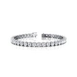 0.25ct Each Round Brilliant Cut Diamond Tennis Bracelet - GeumJewels