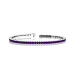 2mm Round Amethyst Tennis Bracelet - GeumJewels