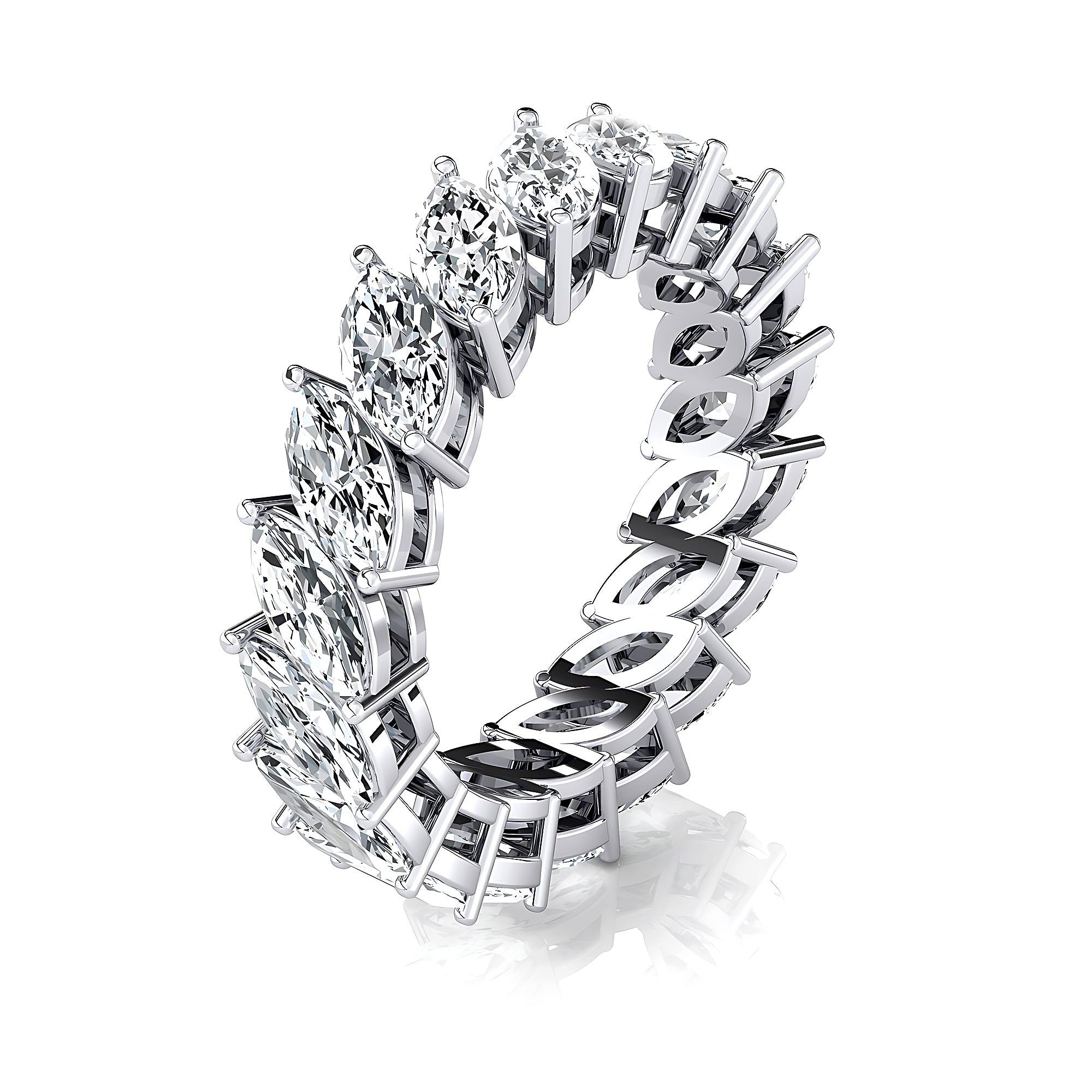 0.25ct each Marquis cut Diamond Eternity Ring - GeumJewels