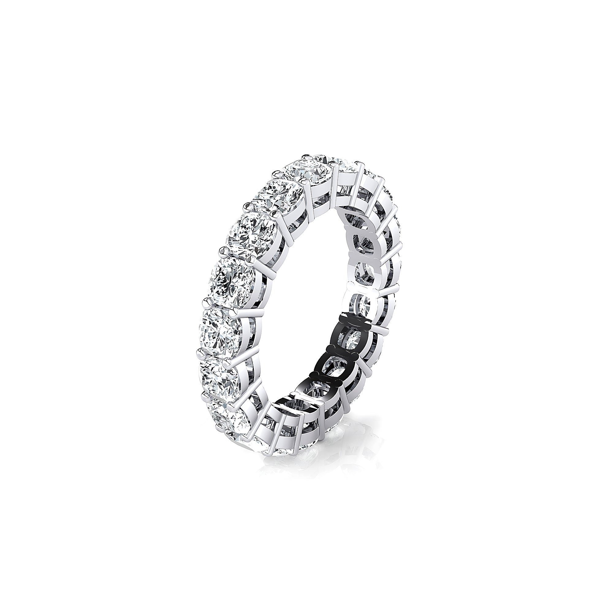 0.25ct each Cushion Square cut Diamond Eternity Ring - GeumJewels
