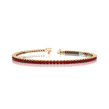 2mm Round Ruby Tennis Bracelet - GeumJewels